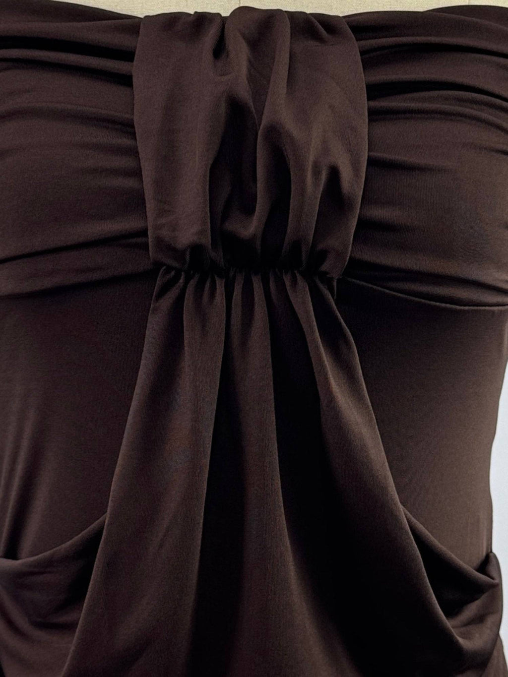 Brown Solid Y2K Tube Top | TT90 - view 5