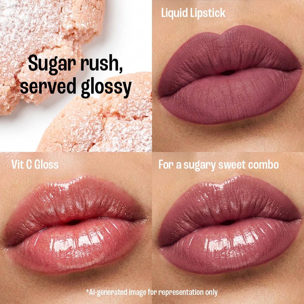 9 to 5 The Matte & Gloss Duo Lip Kit - Sugar Cookie Nude, Nude Lipstick & Sheer Gloss, Gifting | L12 - view 5