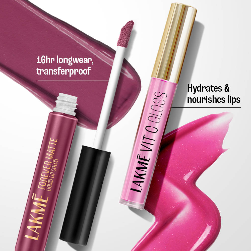 9 to 5 The Matte & Gloss Duo Lip Kit - Mixed Berry Swirl, Pink Lipstick & Gloss, Gift set | L12 - view 2