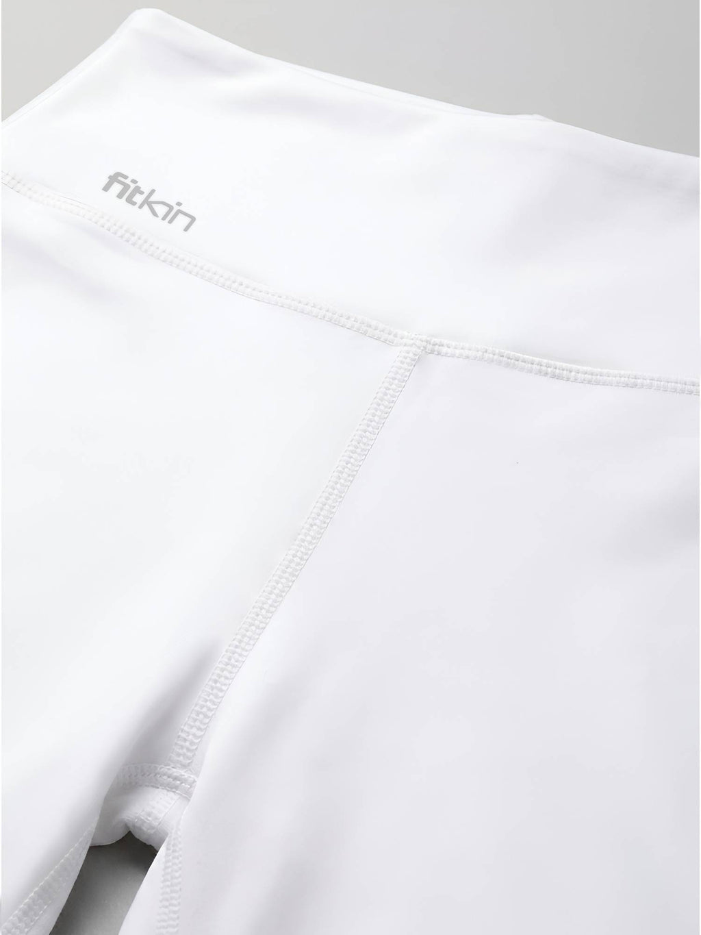 Womens White High-Rise Super Soft Cycling Shorts - view 8