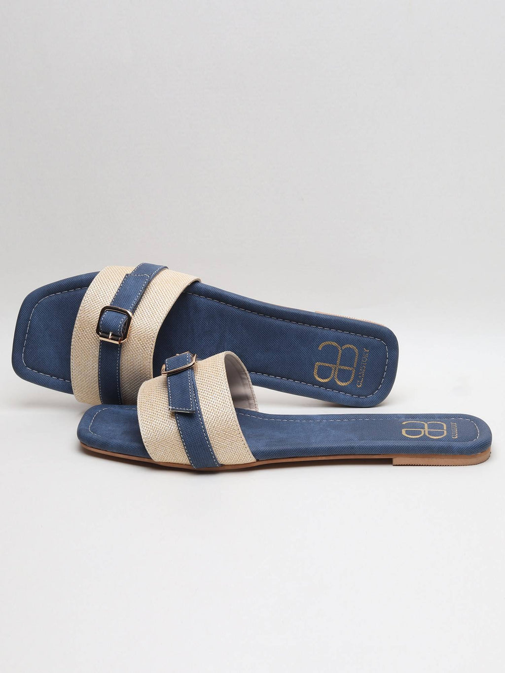 TrendiTread Textured Blue Flats | F61 - view 3