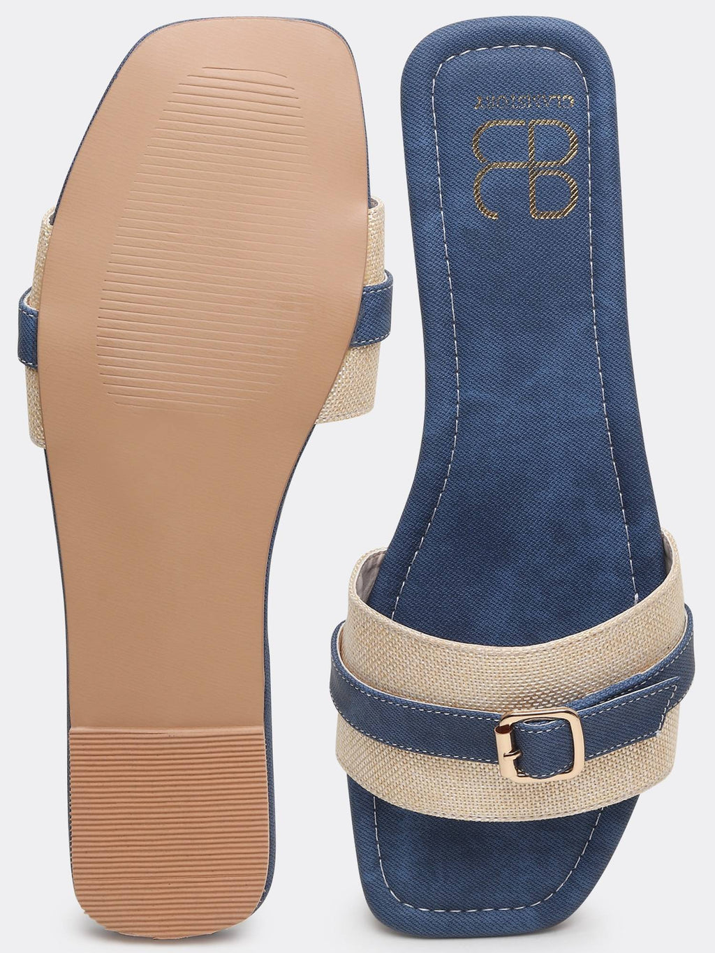 TrendiTread Textured Blue Flats | F61 - view 7