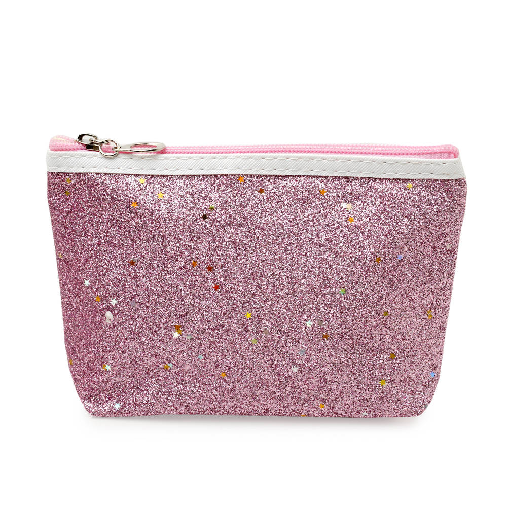 Glitter Bling Mini Makeup Travel Pouch Kit Cosmetic Organizer Vanity Bag | T32 - view 1