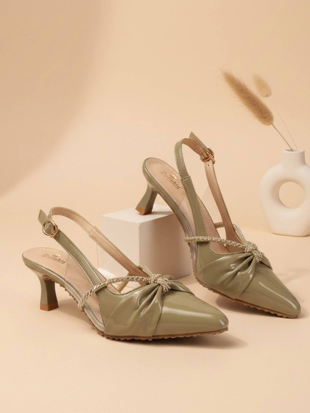 Women Cream Kitten Heels | H78 - view 17