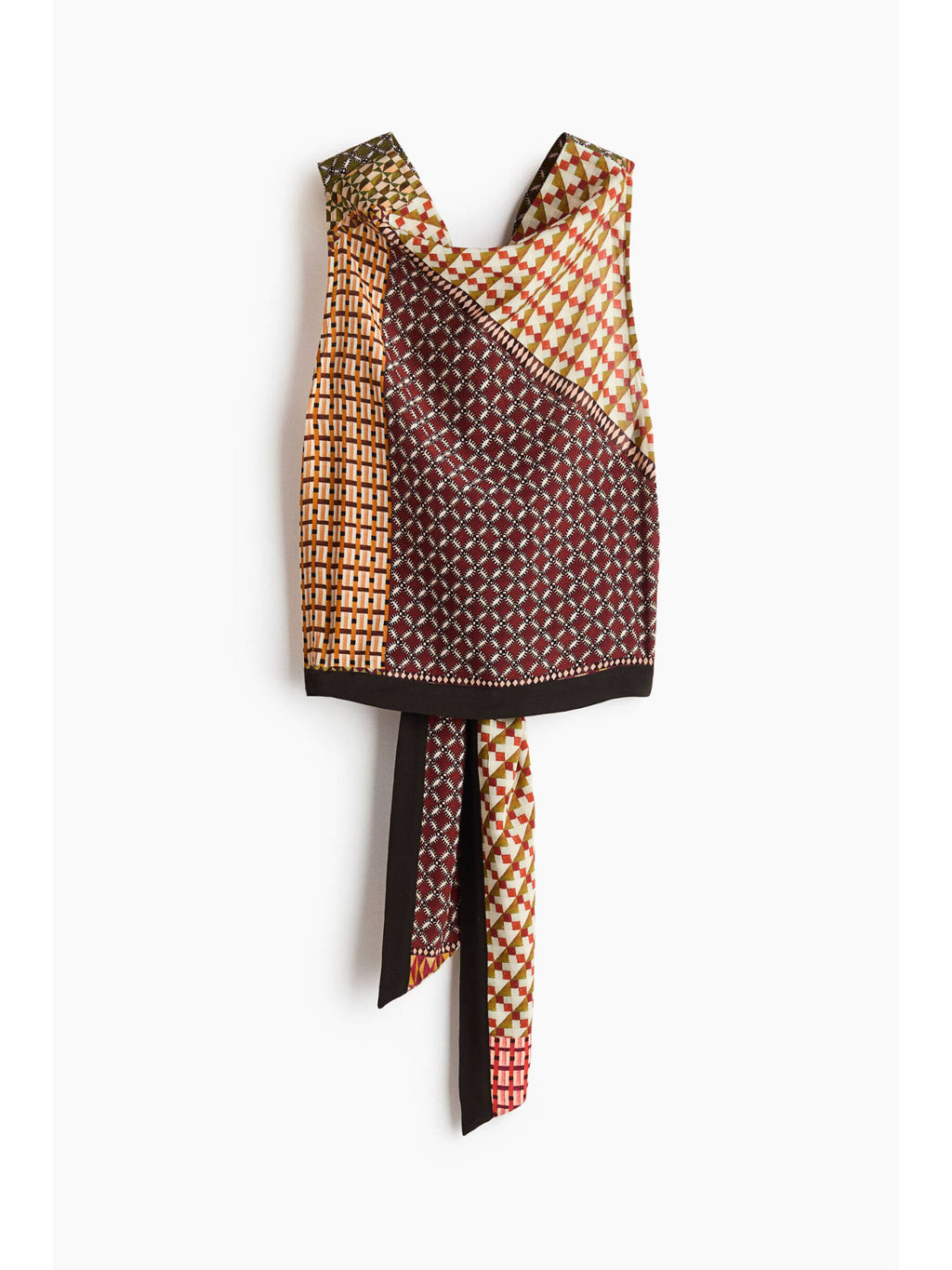 Women Red Cowl-Neck Halterneck Top | HT67 - view 5