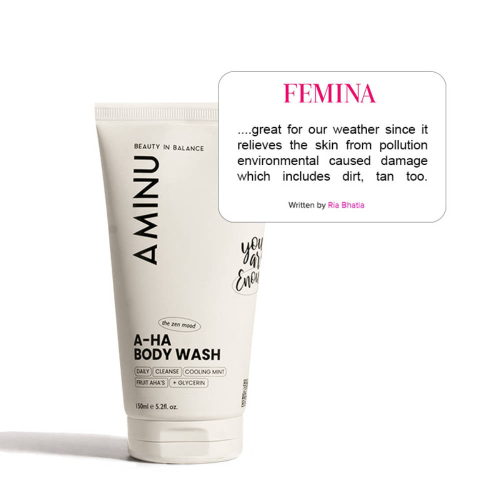 AHA Body Wash - Exfoliates Rough Texture & Keratosis Pilaris - Charcoal, Glycolic Acid, Mint | H02 - view 1