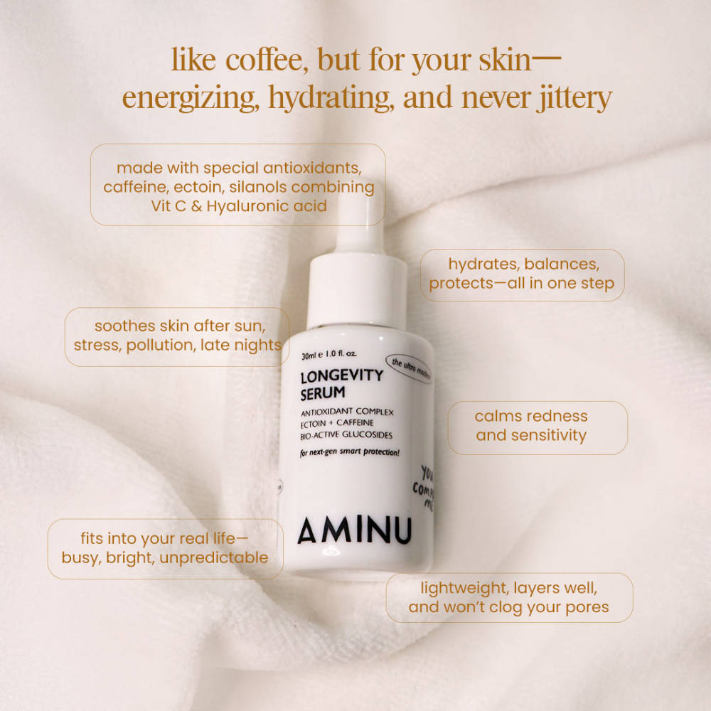 Longevity Serum - Skin Defense Recovery, Barrier Repair - NAD+ Caffeine, Hyaluronic Acid, VitC | Z8 - view 3