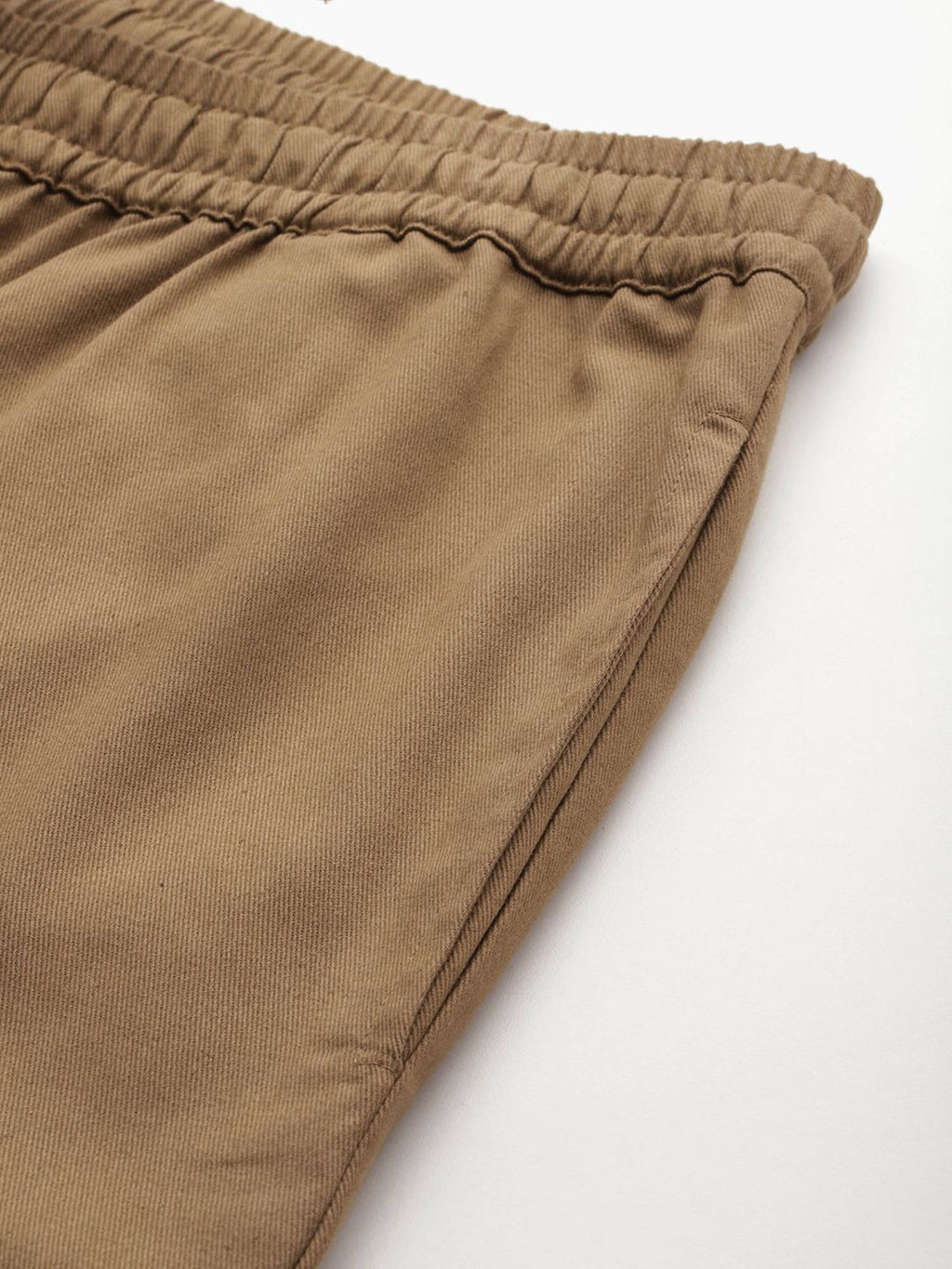 Women Solid Khaki Cotton Cargo Joggers | WJ89 - view 6