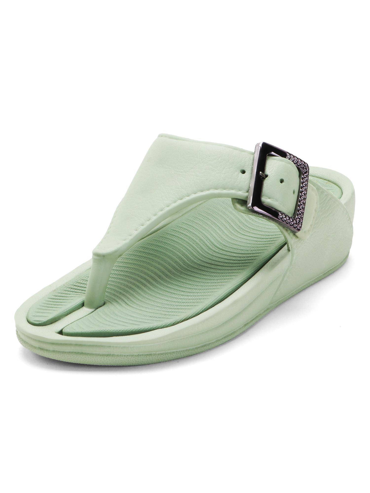 Women's Orthopaedic Toe Ring Sandals - Green | SD89 - view 2
