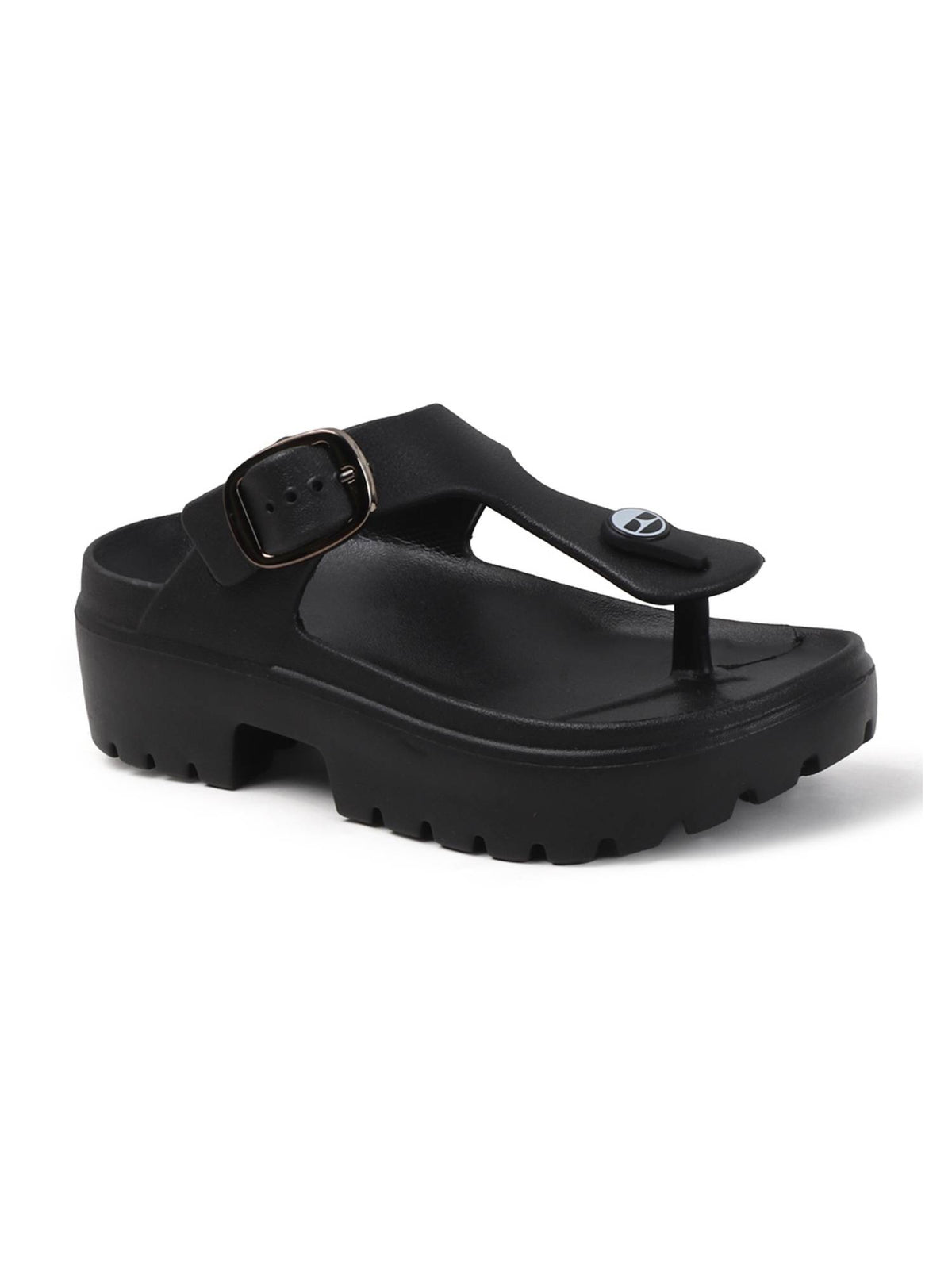 Women Black Block Heels | H78 - view 4