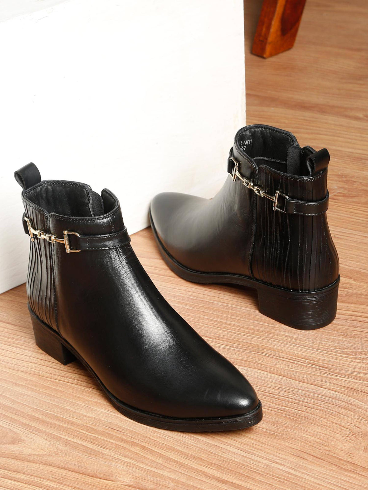 Women Black Casual Boots | BT61 - view 2