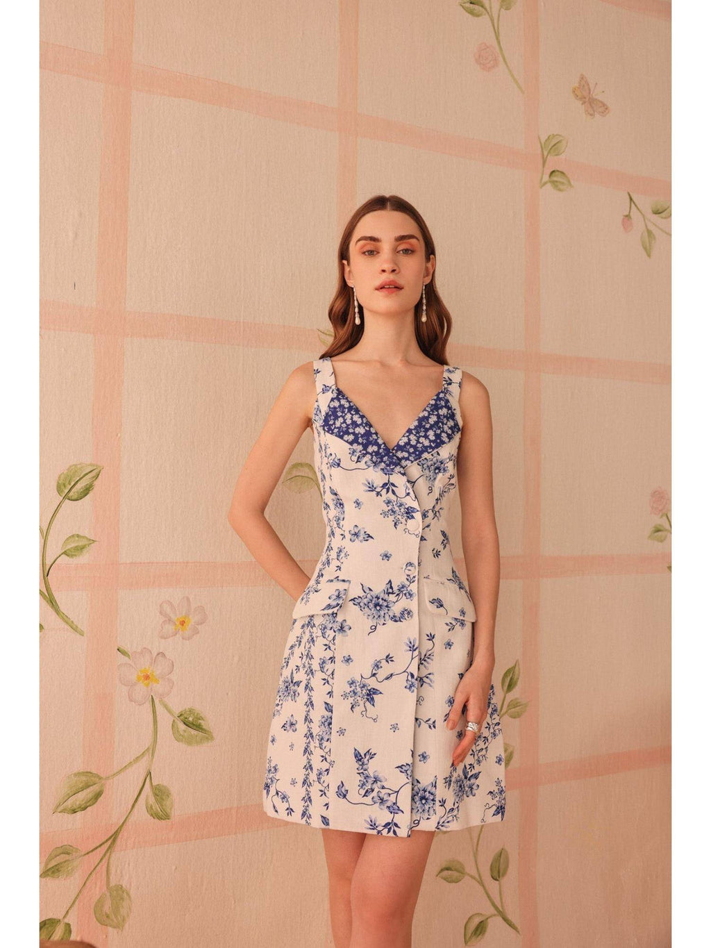 Theia White Mini Dress | D56 - view 3