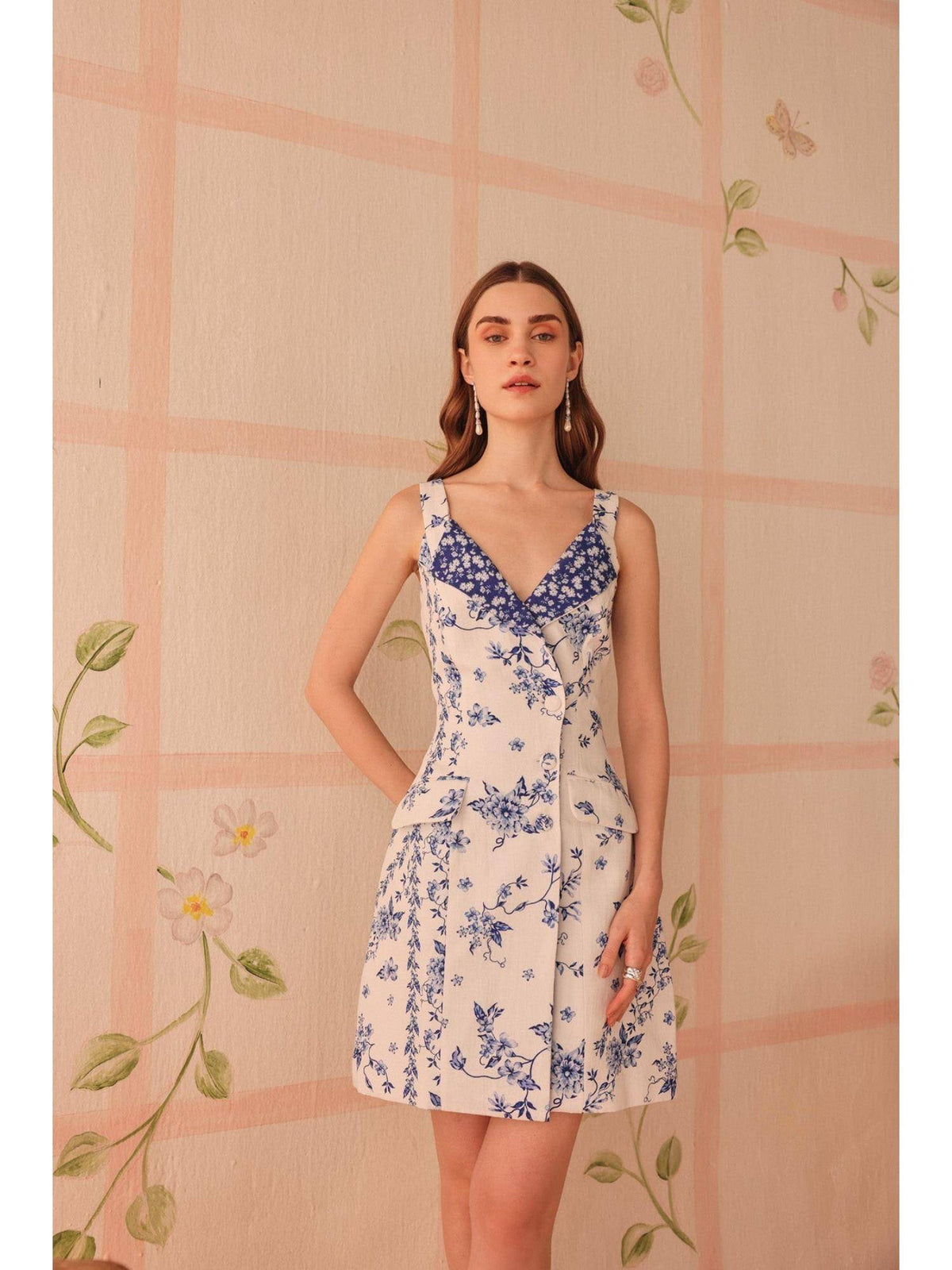 Theia White Mini Dress | D56 - view 3