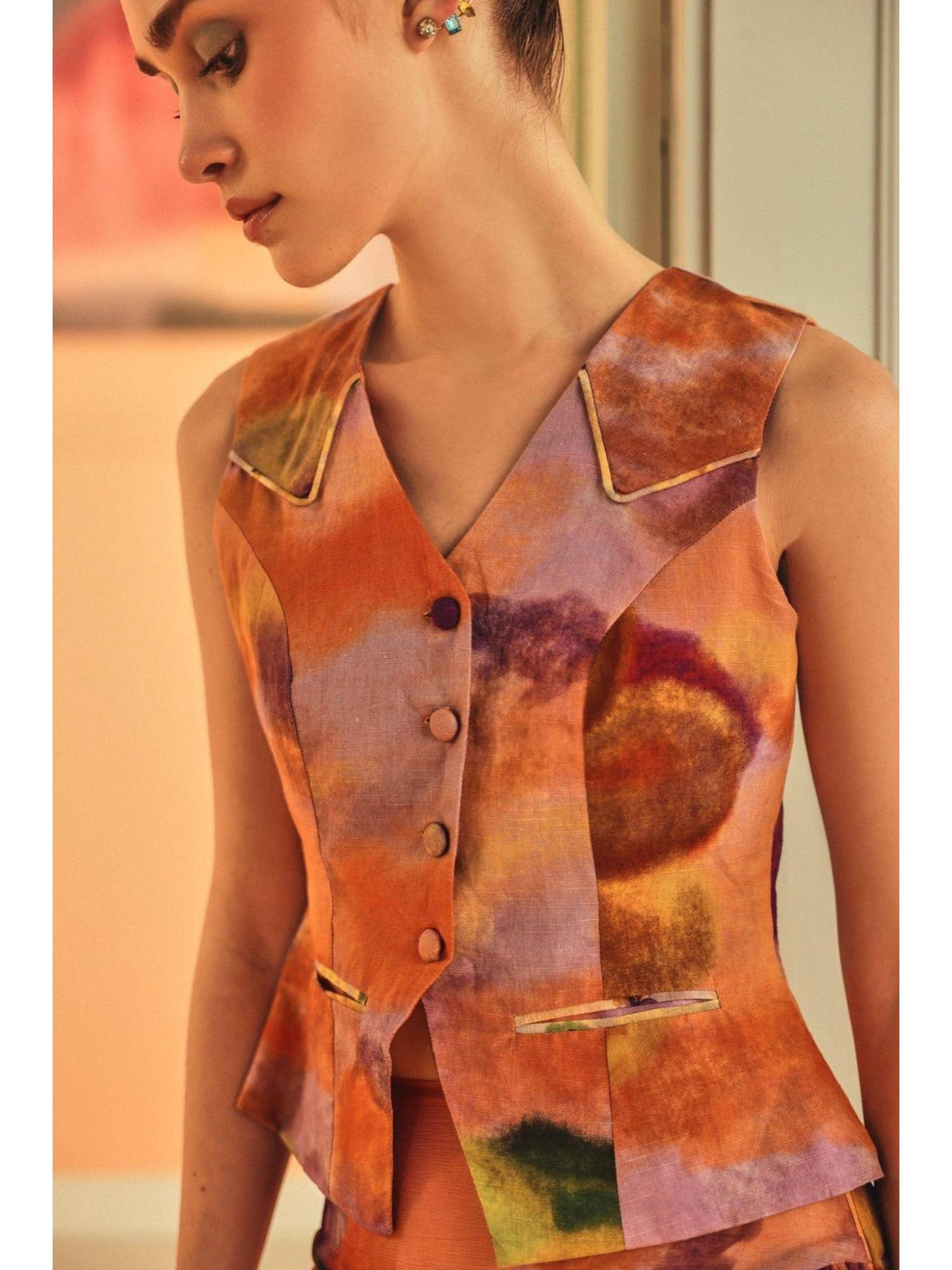 Titania Multicolor Waistcoat | TT98 - view 5