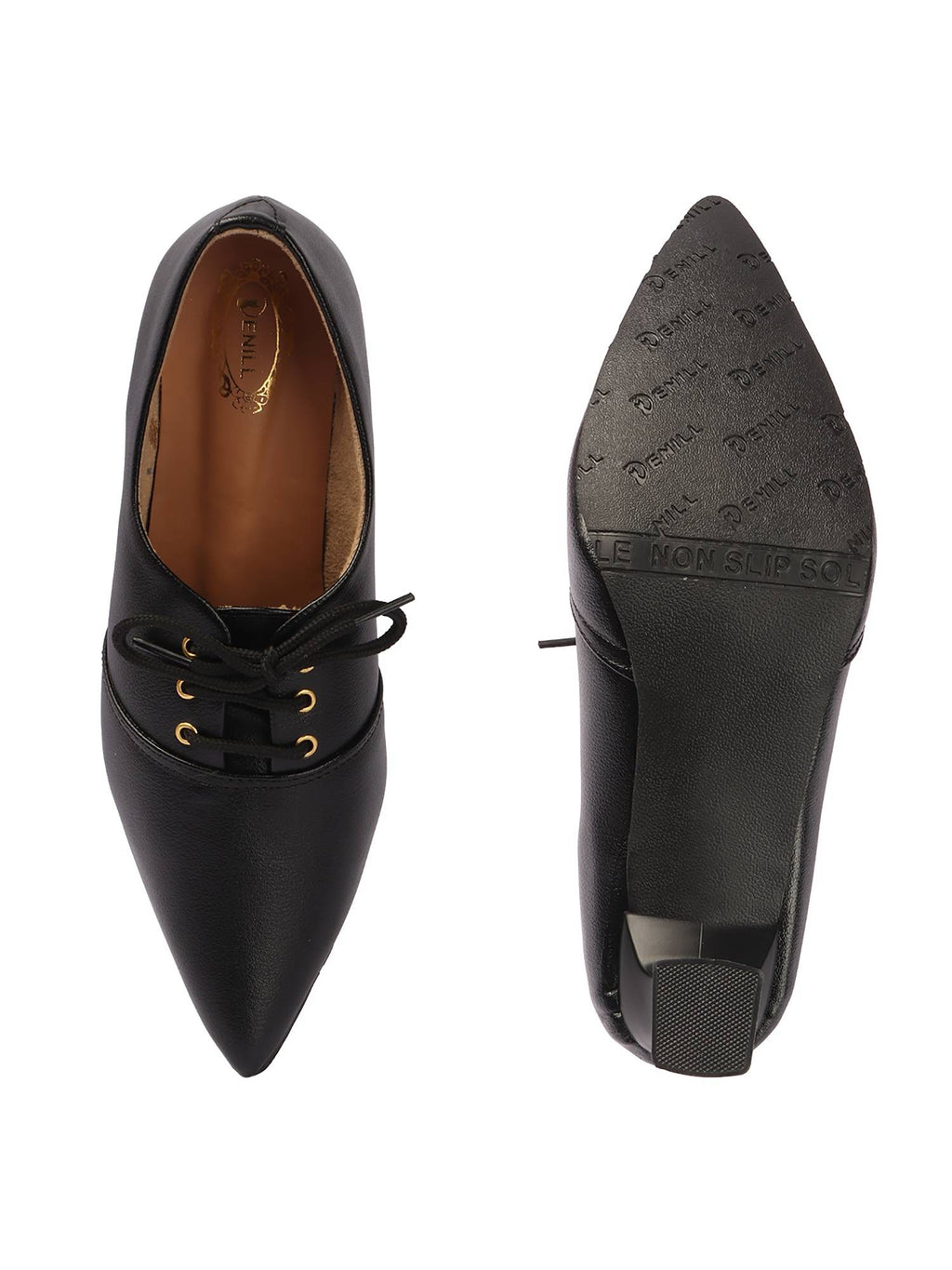 Women Black Pointed Toe Pumps | H78 - view 6