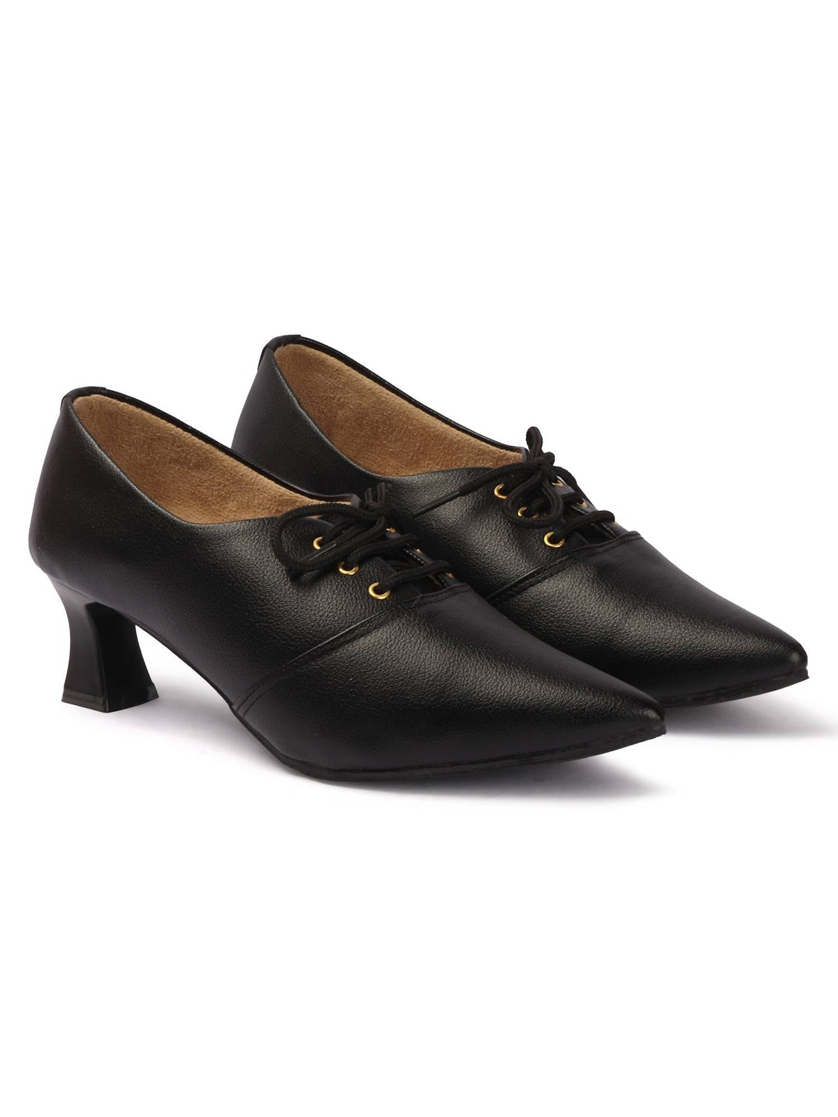 Women Black Pointed Toe Pumps | H78 - view 7