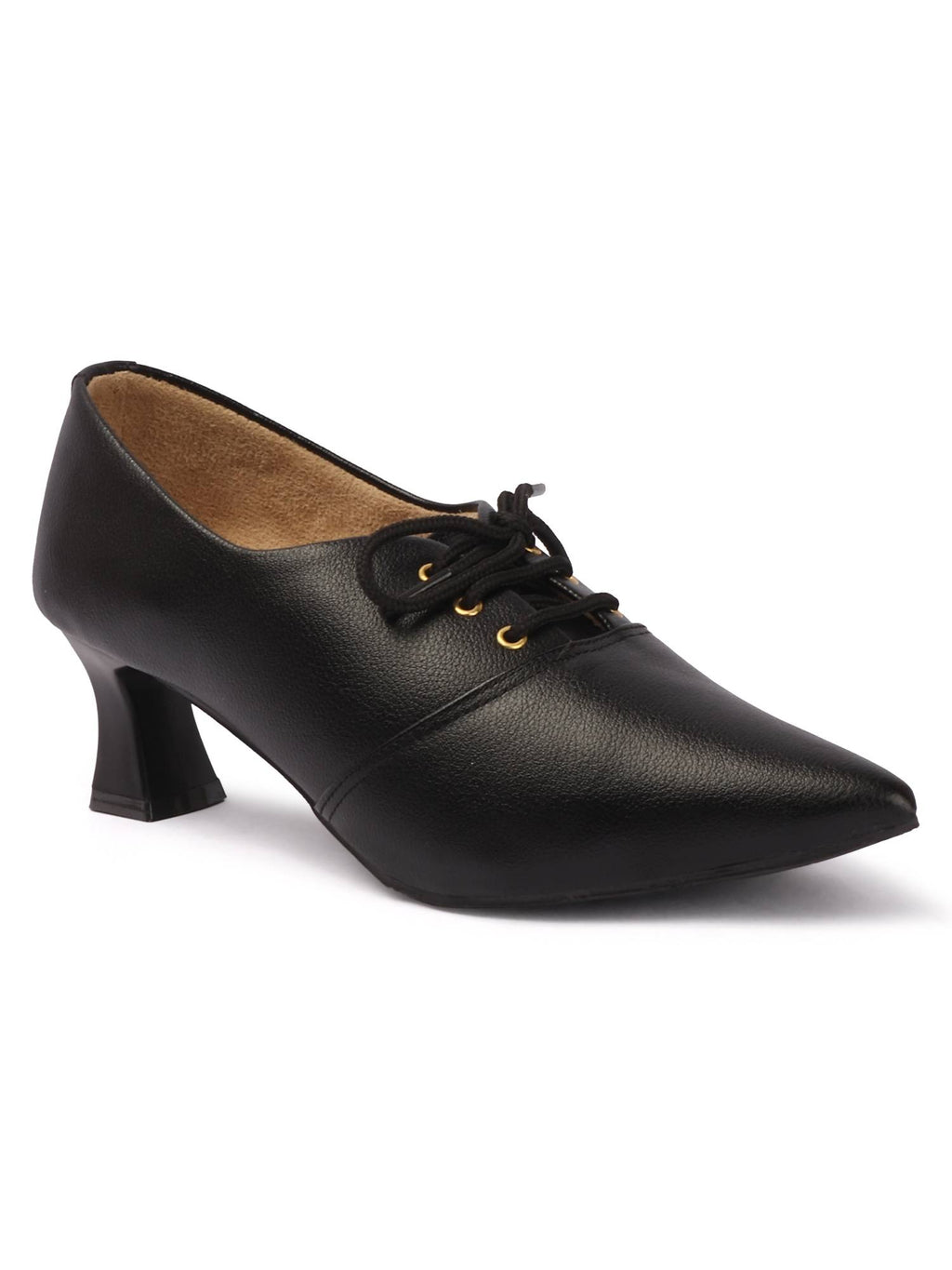 Women Black Pointed Toe Pumps | H78 - view 8