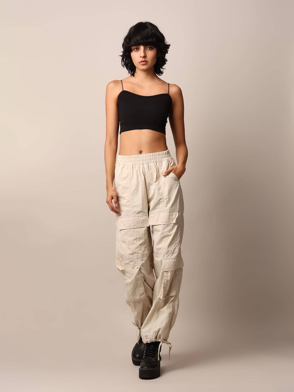 Women Solid Polyamide White Bralette Top | CT61 - view 17