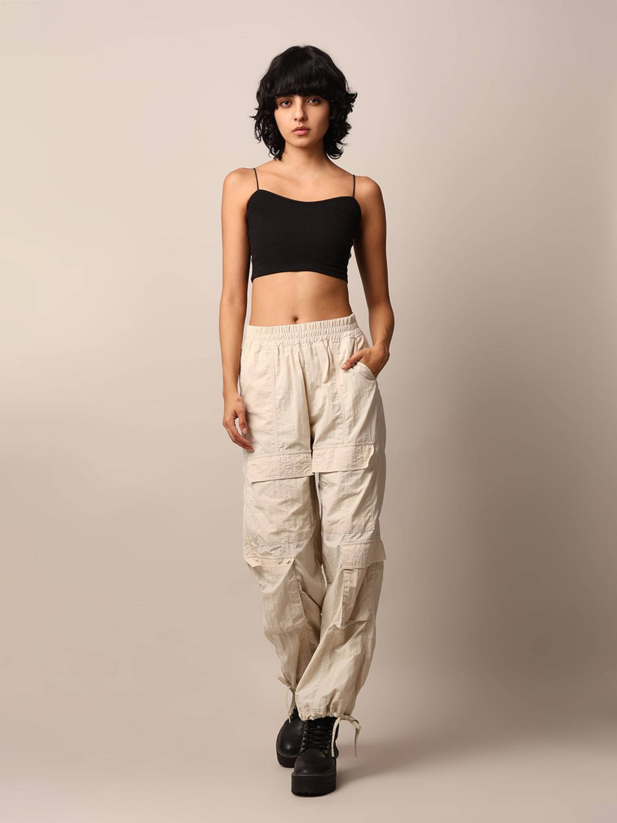 Women Solid Polyamide White Bralette Top | CT61 - view 17