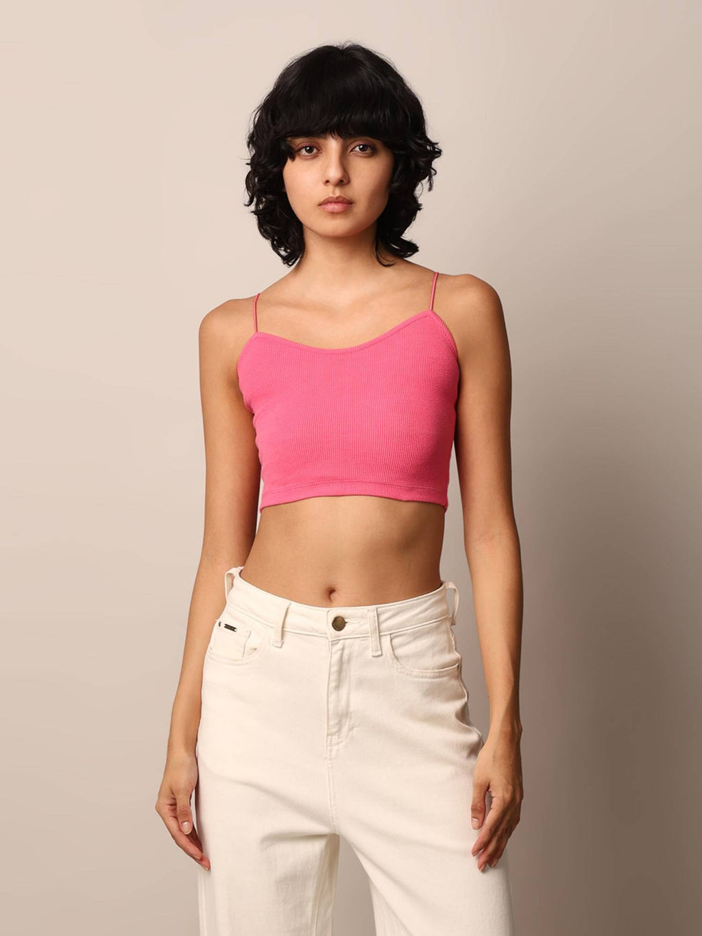 Women Solid Polyamide White Bralette Top | CT61 - view 11