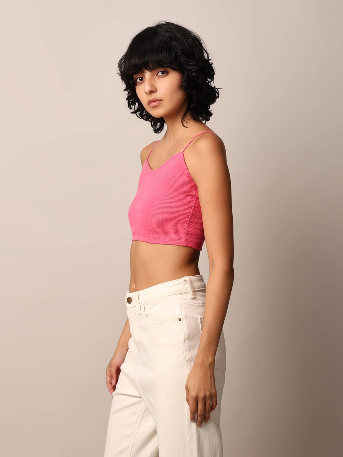 Women Solid Polyamide White Bralette Top | CT61 - view 13