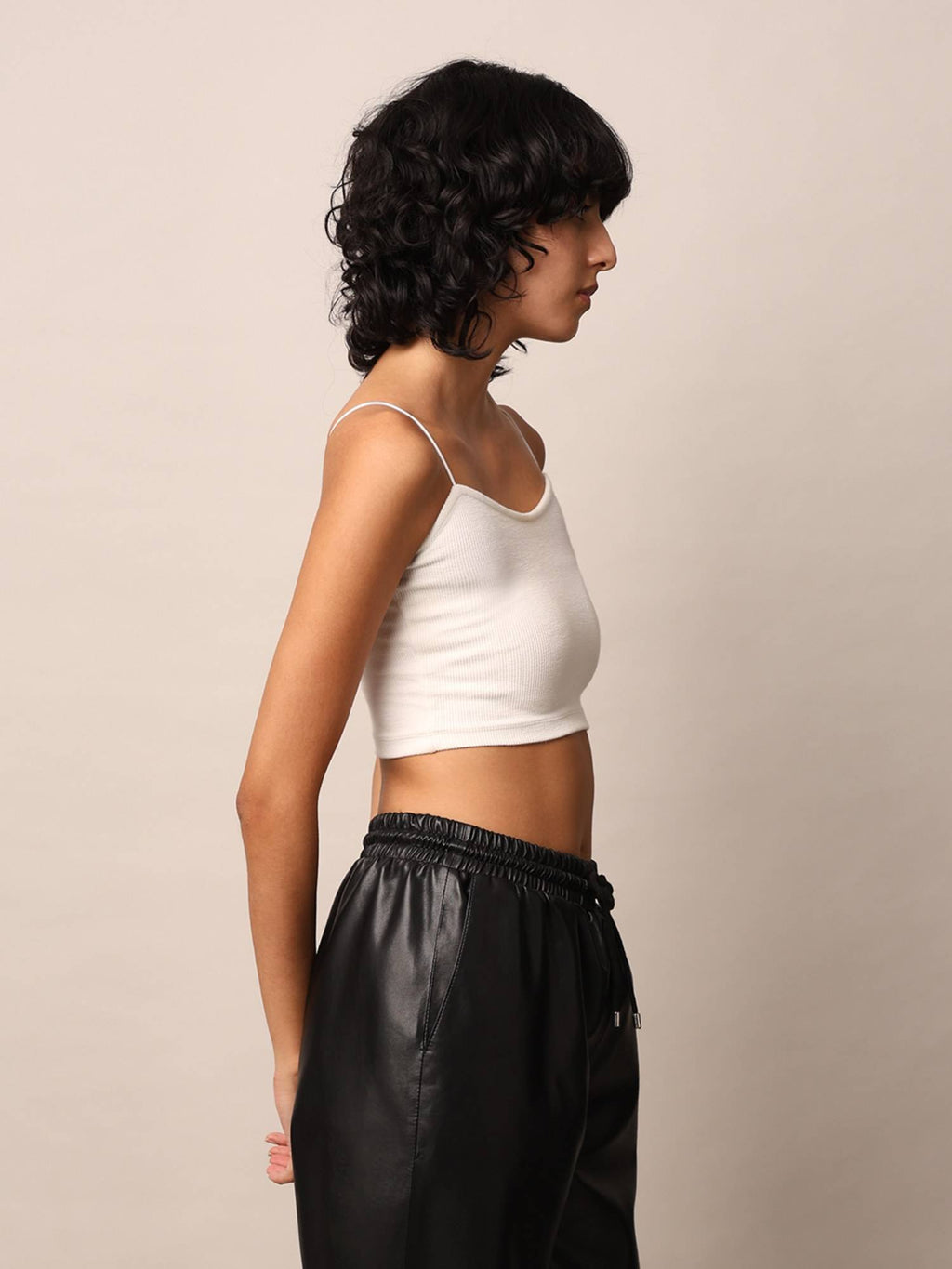 Women Solid Polyamide White Bralette Top | CT61 - view 5