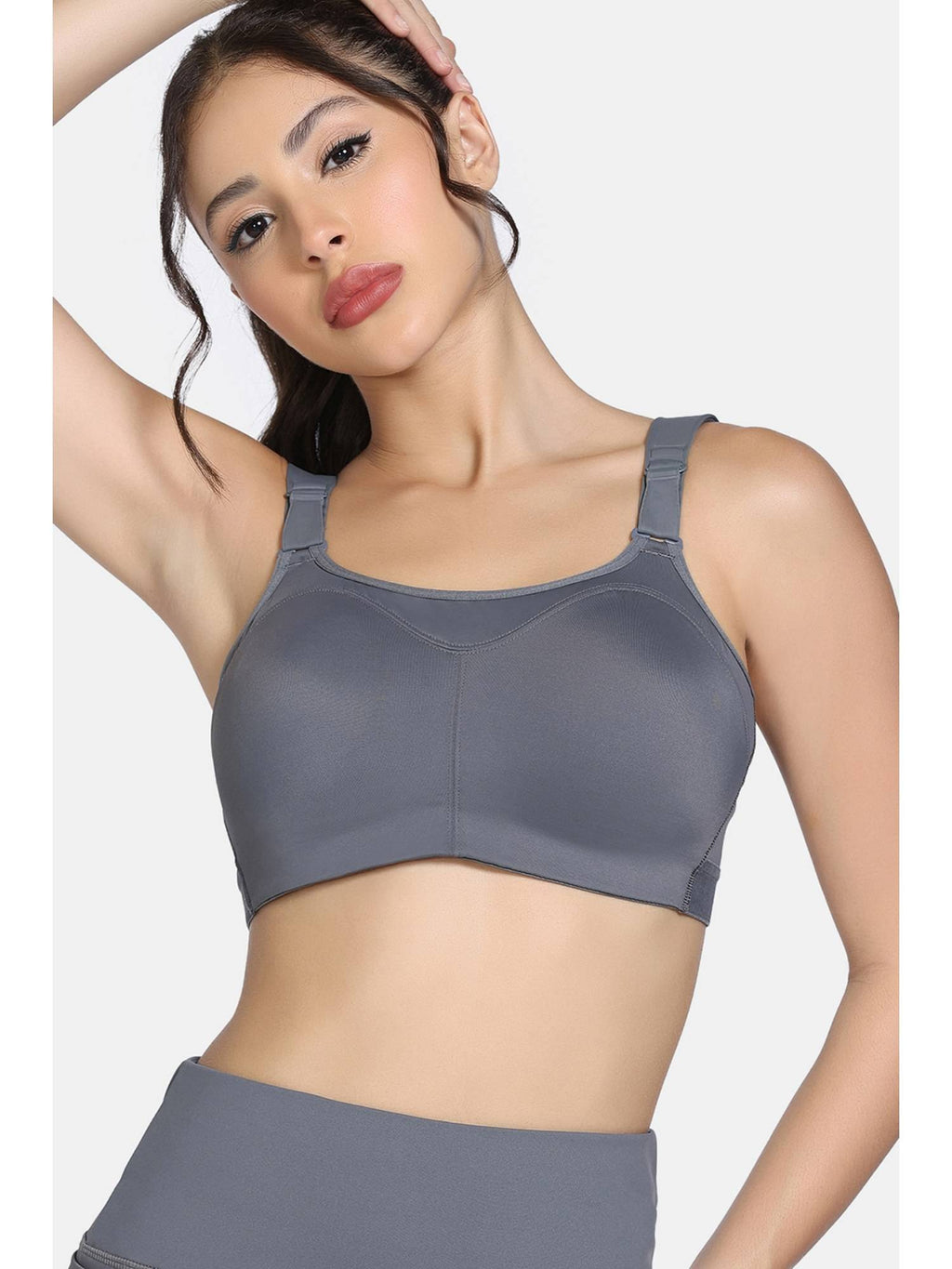 Zelocity High Impact Quick Dry Sports Bra - Castlerock | sb09 - view 2