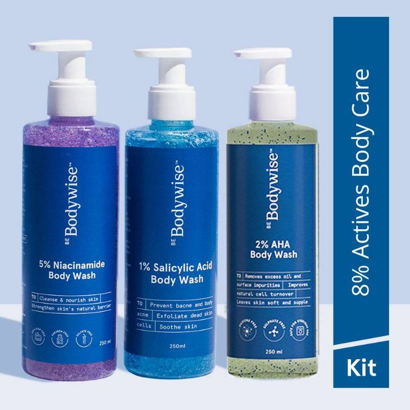 Body Wash Kit- Deep Cleanses, Exfoliates Skin, Prevents Acne & Strawberry Legs | BWS9 - view 1