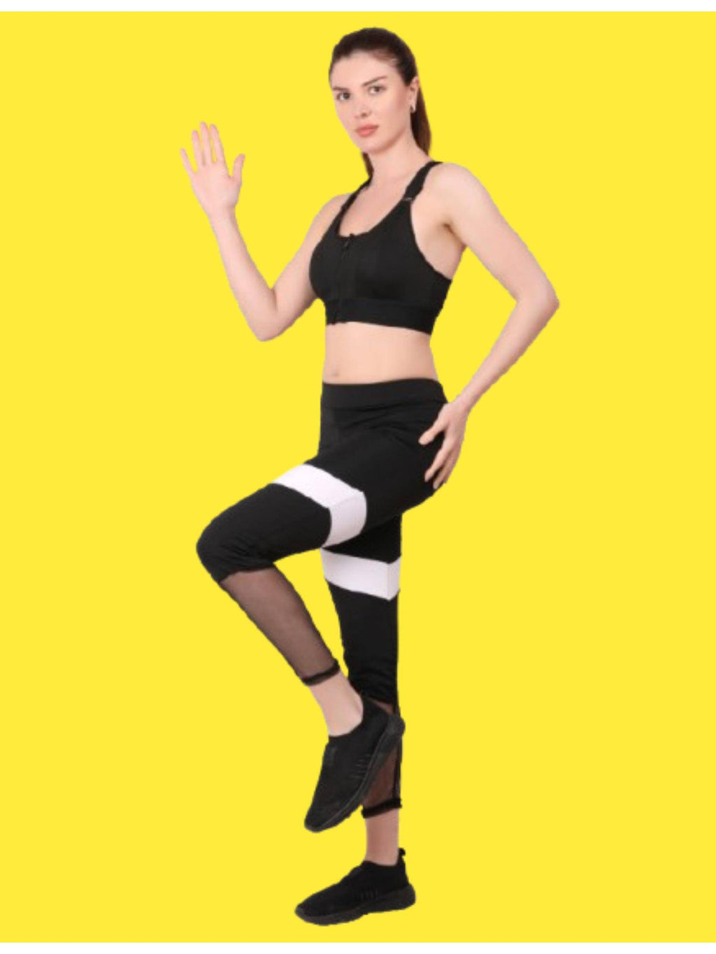 Lavender Women High Impact Front Zip Full Coverage Cross Back Sports Bra. | sb09 - view 12