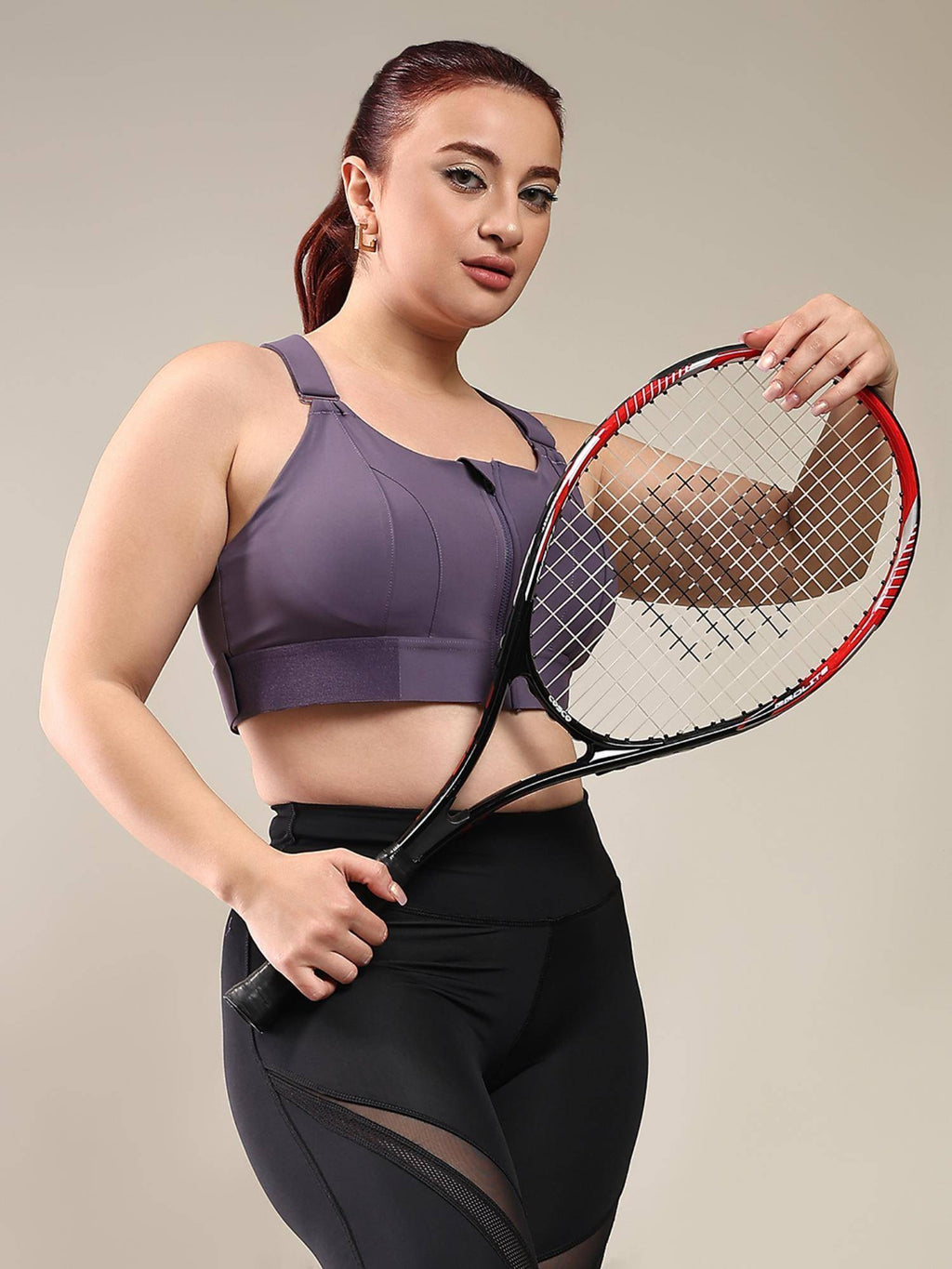 Indigo Women High Impact Front Zip Full Coverage Cross Back Sports Bra. | sb09 - view 19