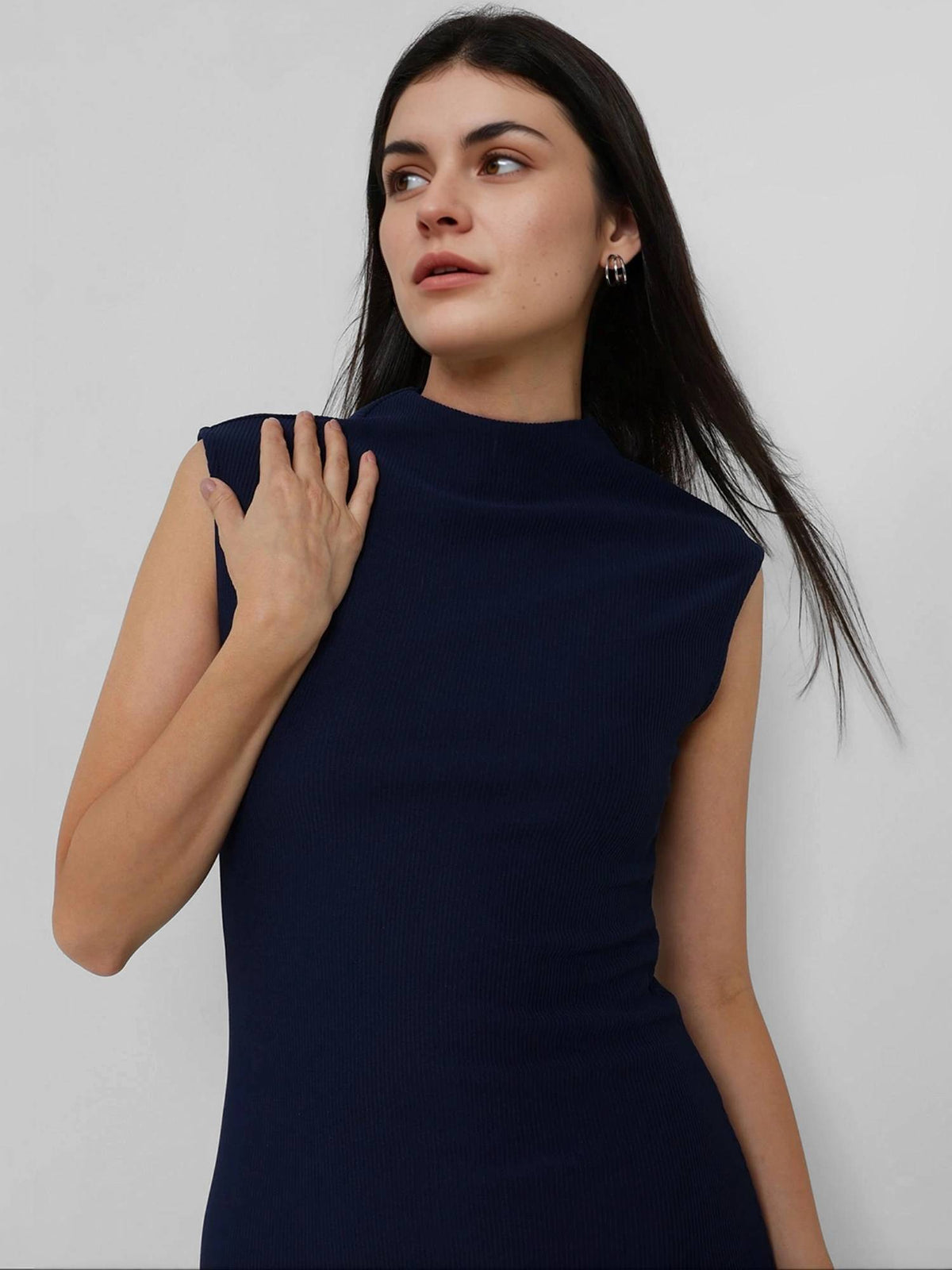 Bodycon Maxi Dress - Navy - Navy Blue | D56 - view 3