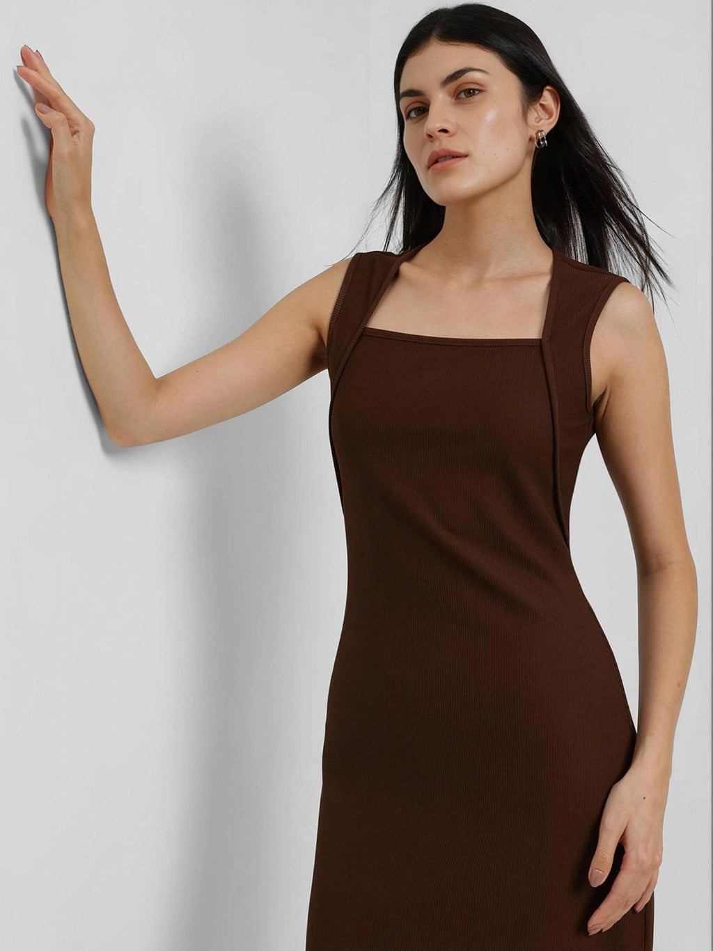Bodycon Dress - Brown | D56 - view 3