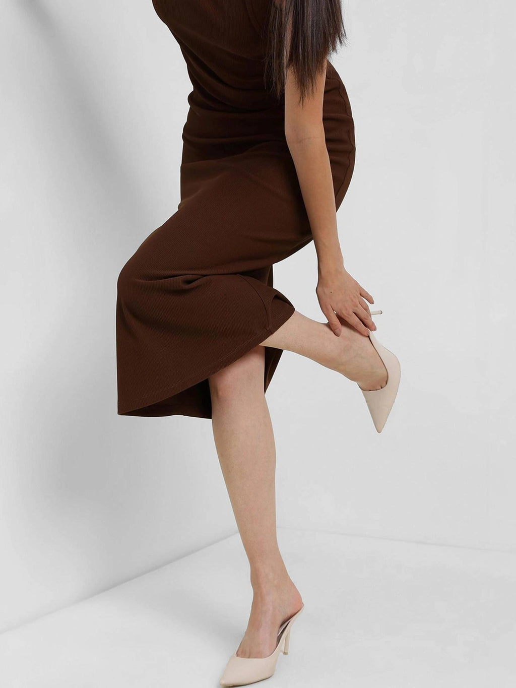 Bodycon Dress - Brown | D56 - view 4