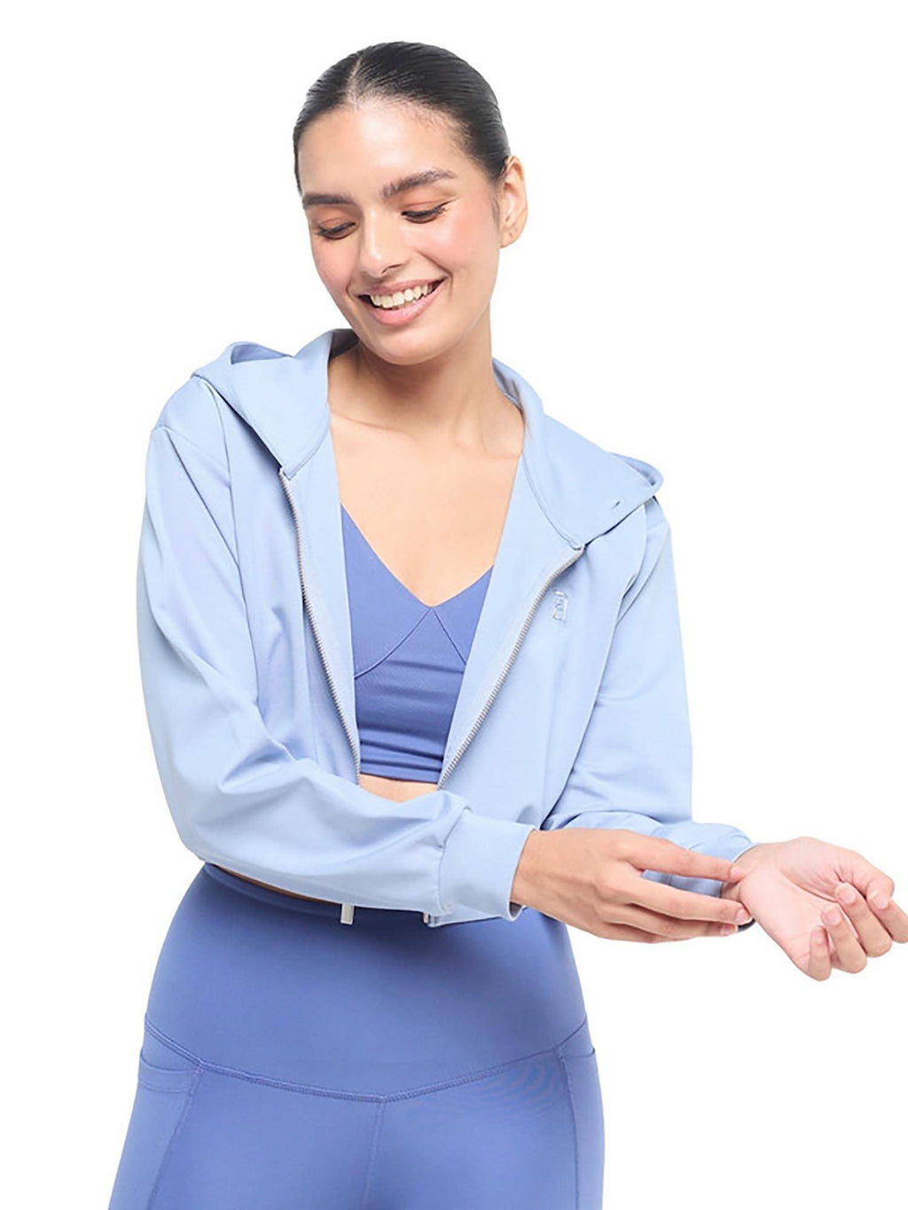 Women Pink Cropped Zip Up Jacket | JK12 - view 19