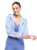 Women Pink Cropped Zip Up Jacket | JK12 - view 19