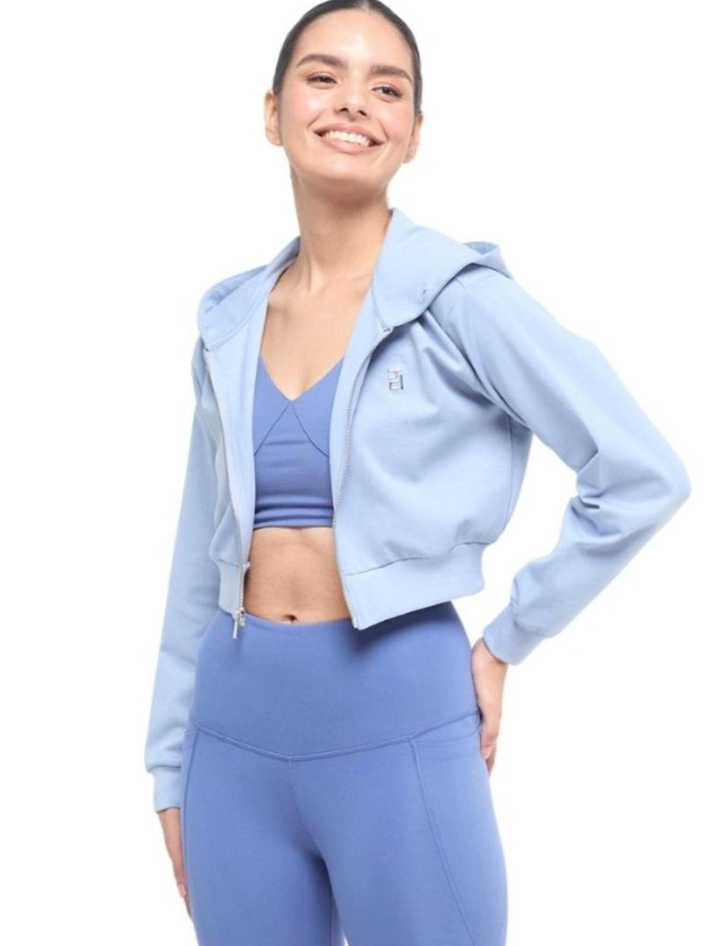 Women Pink Cropped Zip Up Jacket | JK12 - view 20