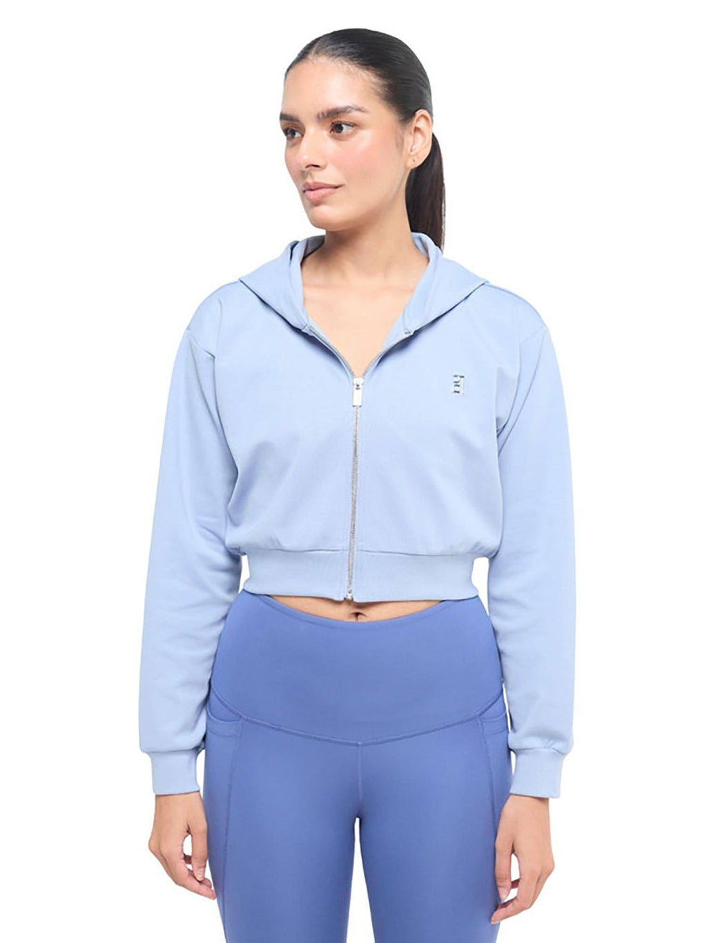 Women Pink Cropped Zip Up Jacket | JK12 - view 23