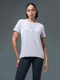 Women Grey Solid Regular Fit Round Neck Sports T-Shirt with Technocool+ | TT89 - view 1