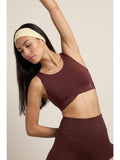 Maroon Zelocity Medium Impact Quick Dry Sports Bra | sb09 - view 1