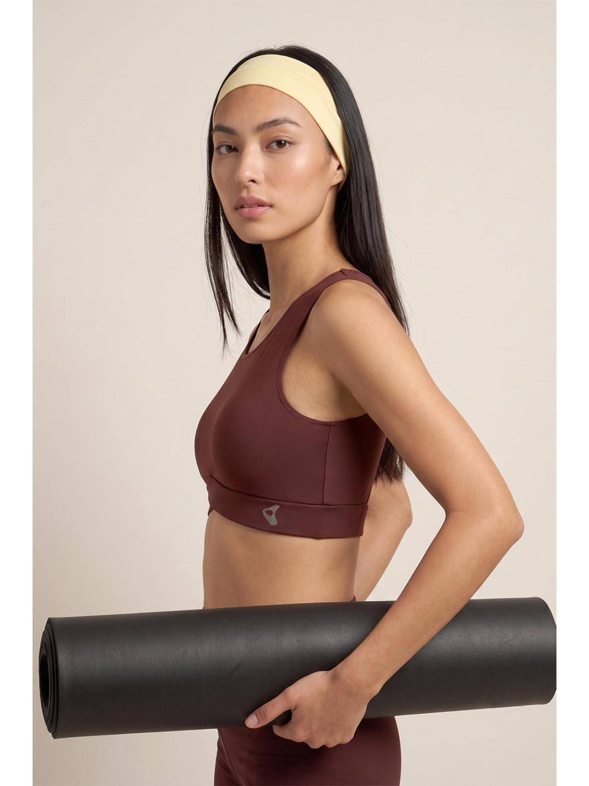 Maroon Zelocity Medium Impact Quick Dry Sports Bra | sb09 - view 2