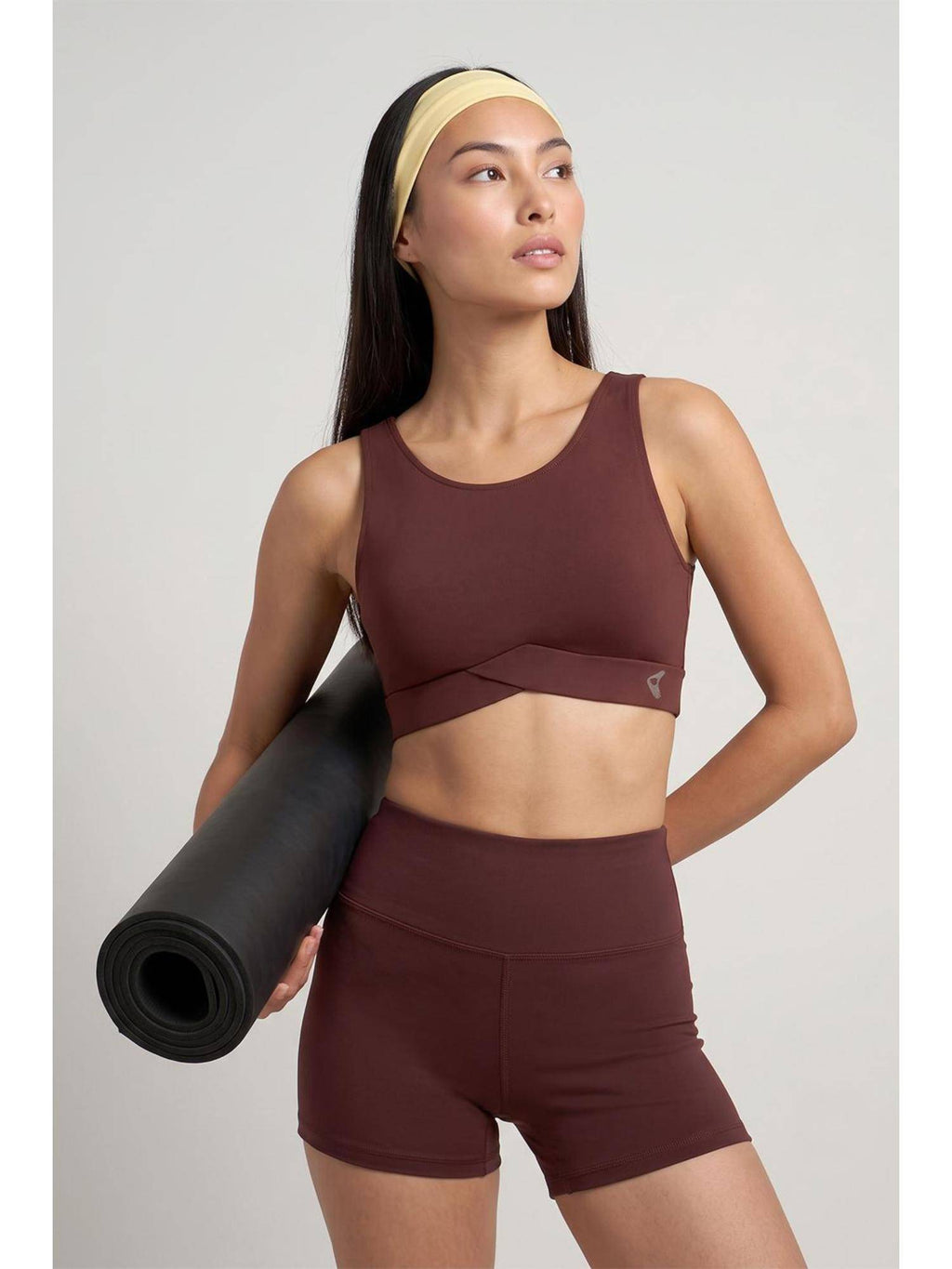 Maroon Zelocity Medium Impact Quick Dry Sports Bra | sb09 - view 3