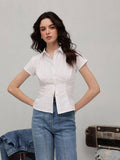 White Corset Shirt | S67 - view 1