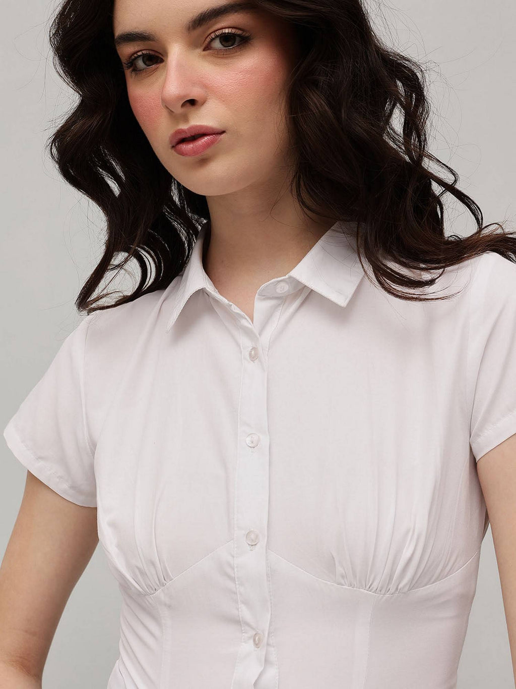 White Corset Shirt | S67 - view 5