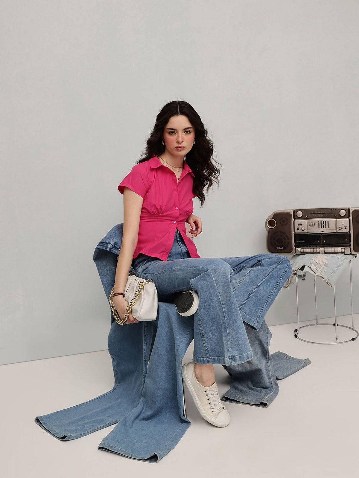 Pink Corset Shirt | S67 - view 2
