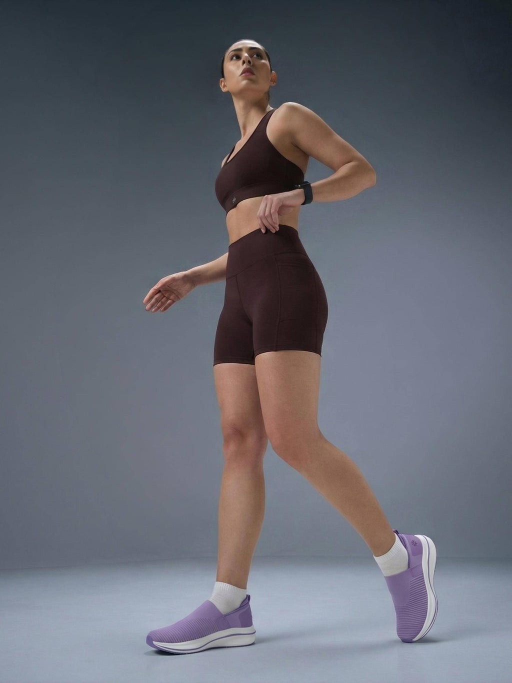 Women Grace Walking Shoes - Purple | SH9 - view 2