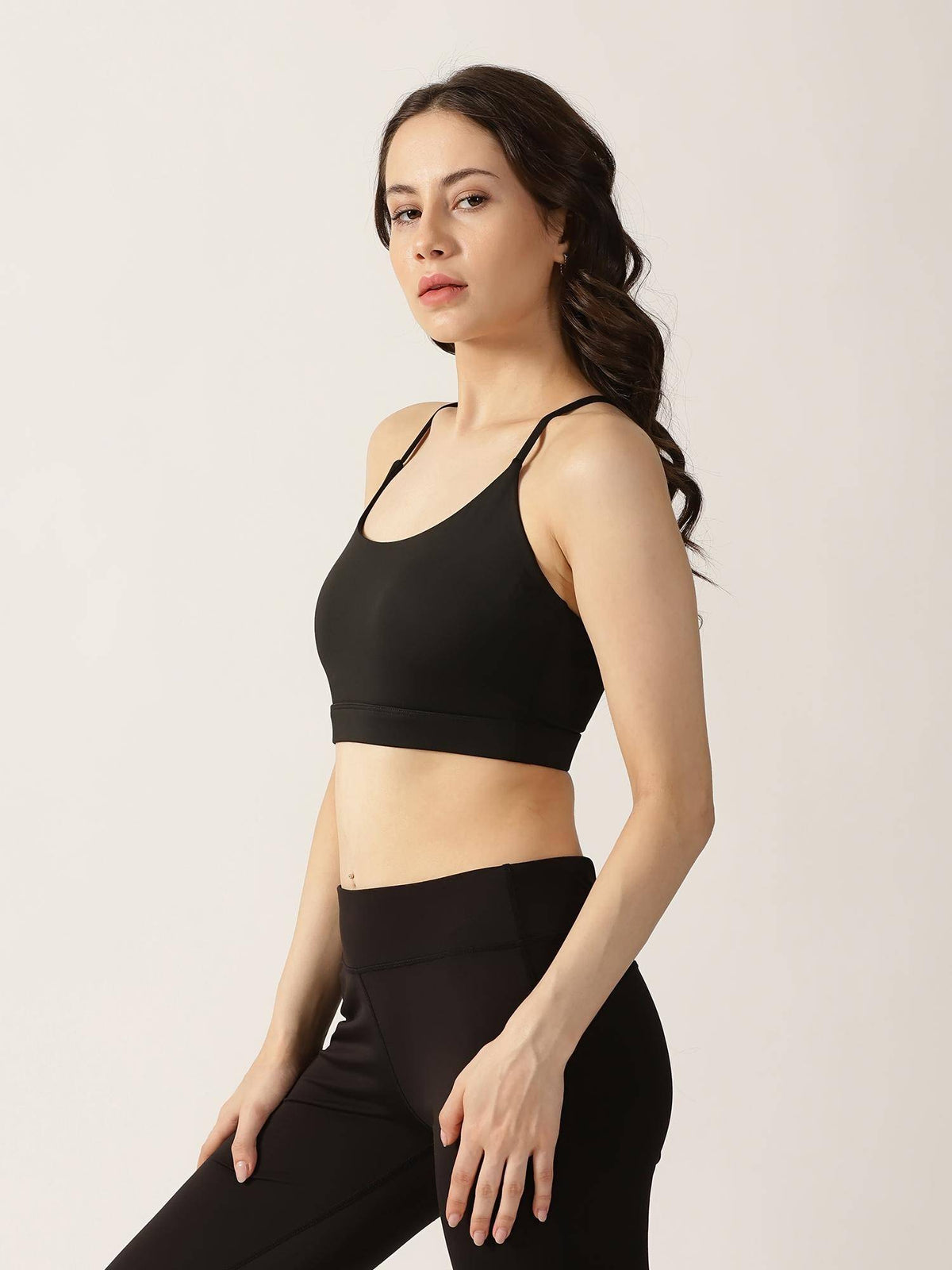 Women Pink Playdate Strappy Sports Bra | sb09 - view 15