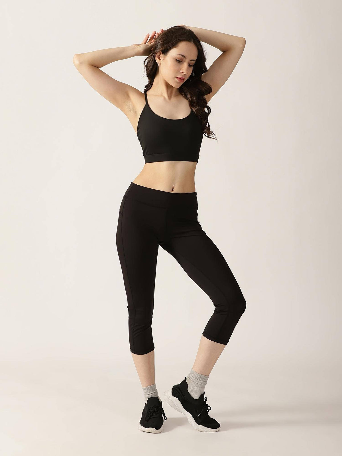 Women Pink Playdate Strappy Sports Bra | sb09 - view 18