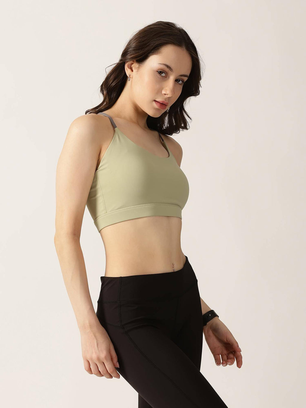 Women Pink Playdate Strappy Sports Bra | sb09 - view 11