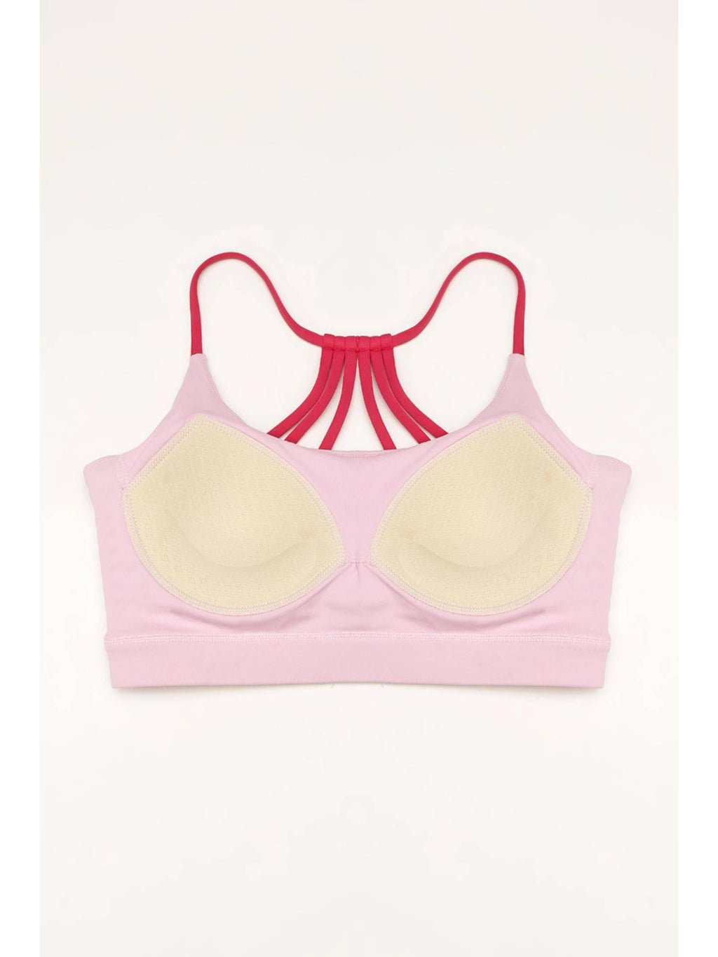 Women Pink Playdate Strappy Sports Bra | sb09 - view 4