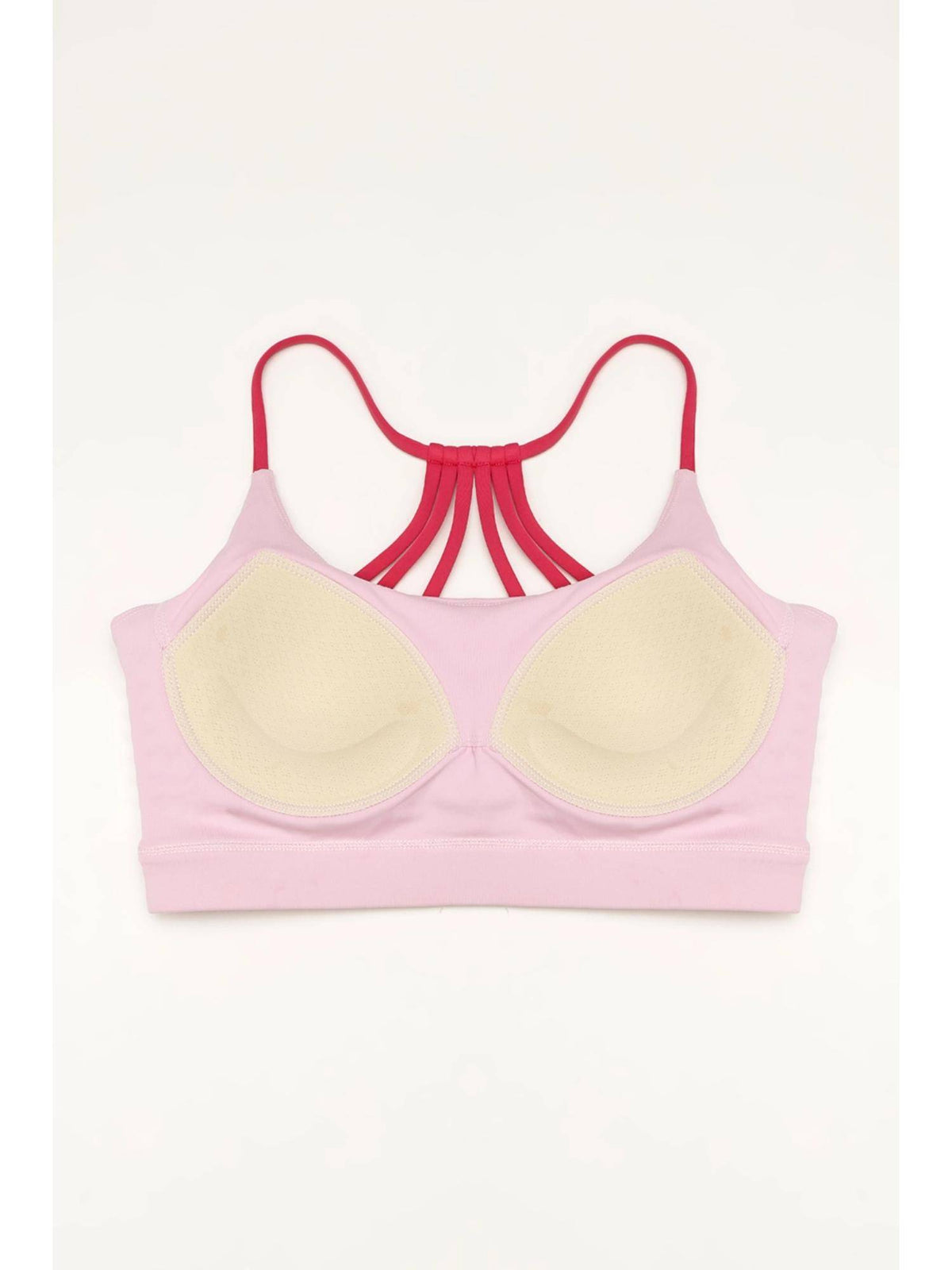 Women Pink Playdate Strappy Sports Bra | sb09 - view 4